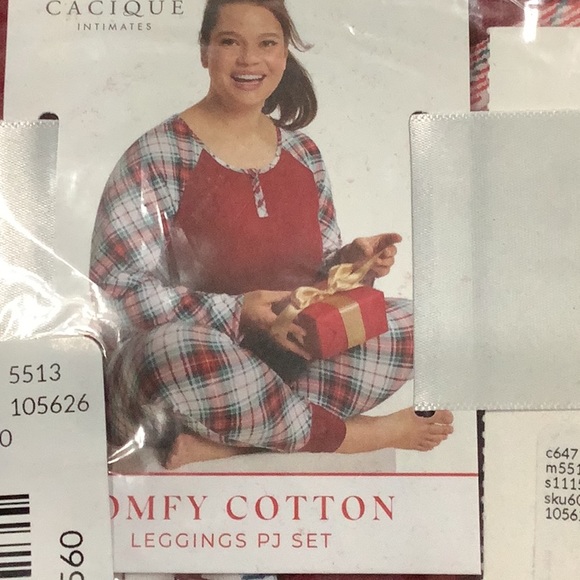 Cacique Cotton Henley & Legging PJ Set - 22/24 - NEW! - Picture 5 of 5